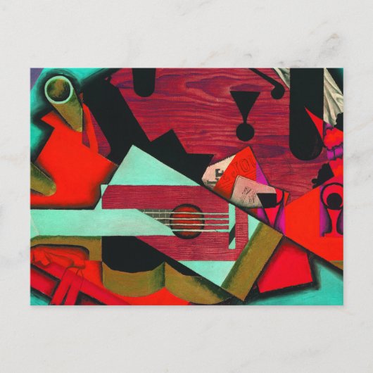 Still Life with a Guitar by Juan Gris ポストカード (正面)