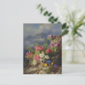 Still Life with Alpine Flowers by Andreas Lach ポストカード (スタンド正面)