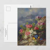 Still Life with Alpine Flowers by Andreas Lach ポストカード (正面/裏面)