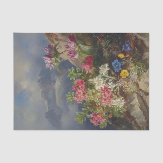 Still Life with Alpine Flowers by Andreas Lach 薄葉紙 (正面)