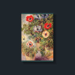 Still-Life with Anemones by Claude Monet キャンバスプリント<br><div class="desc">生殖： Anemonesとの静物化 |クロード・モネ |キャンバス上の油 | 1885 |現在の場所 – パリのプライベートコレクション。</div>