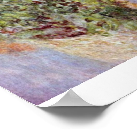 Still Life with Anemones by Claude Monet ポスター (角)