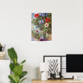 Still Life with Anemones by Claude Monet ポスター (ホームオフィス)