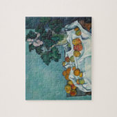 Still Life with AppleとPrimrosesポット: ジグソーパズル (縦)