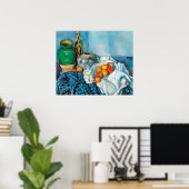 Still Life with Appleポール・セザンヌ絵画の食べ物 ポスター (ホームオフィス)