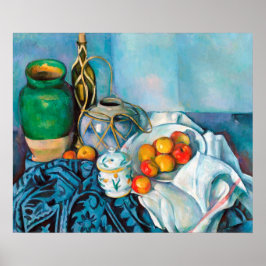 Still Life with Appleポール・セザンヌ絵画の食べ物 ポスター