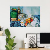 Still Life with Apple、ポール・セザンヌ ポスター (ホームオフィス)