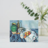 Still Life with Apple 1 by Paul Ceczanne ポストカード (スタンド正面)
