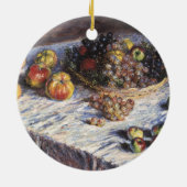 Still Life with Apple and Grues by Claude Monet セラミックオーナメント (裏面)