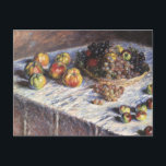 Still Life with Apple and Grues by Claude Monet ポストカード<br><div class="desc">Still Life with Apple and Grues (1880) by Claude Monetはヴィンテージの印象派のアート素晴らし・スチル・ライフ絵画ズだ。感謝のディナーにセットされたリンゴとブドウを含むテーブルの上のバスケットの様々な果物。アーティストについて：クロード・モネ(1840-1926)は印象派の運動の創始者であフランスのり絵画、その絵画の大部分は「空中に浮かぶ」（野外に浮かぶ）スタイル印象派の風景である。</div>