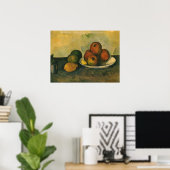 Still Life with Apple by Paulセザンヌ ポスター (ホームオフィス)
