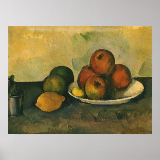 Still Life with Apple by Paulセザンヌ ポスター (正面)