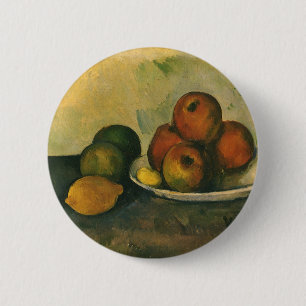 Still Life with Apple by Paulセザンヌ 缶バッジ