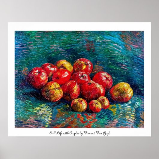Still Life with Apple by Vincent Vanゴッホ ポスター (正面)