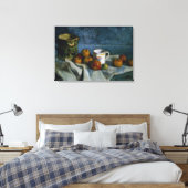 Still Life with Apple, Cup and Pitter (ca油) キャンバスプリント (インサイチュ (寝室))