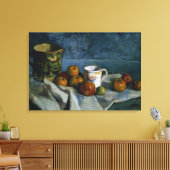 Still Life with Apple, Cup and Pitter (ca油) キャンバスプリント (インサイチュ (リビング))