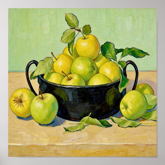 Still Life with Apples After Van Gogh ポスター (正面)