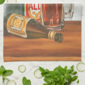 Still Life with Beer by Jennifer Goldberger キッチンタオル (折り畳み)