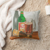 Still Life with Beer by Jennifer Goldberger クッション (ブランケット)