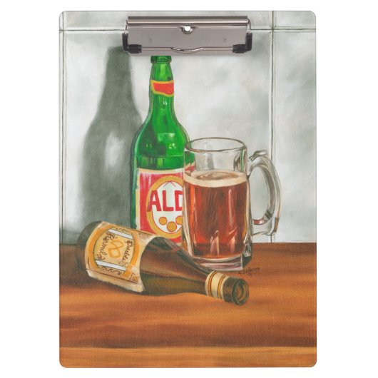 Still Life with Beer by Jennifer Goldberger クリップボード (正面)