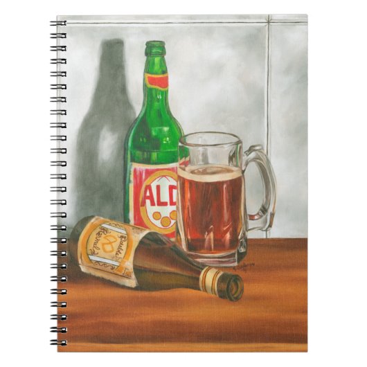Still Life with Beer by Jennifer Goldberger ノートブック (正面)