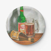 Still Life with Beer by Jennifer Goldberger ペーパープレート (正面)