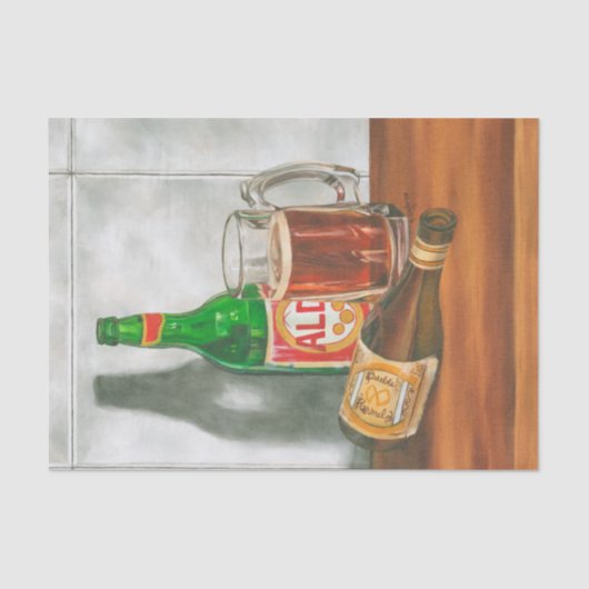 Still Life with Beer by Jennifer Goldberger 薄葉紙 (正面)