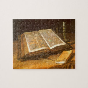 Still Life with Bible by Vincent vanゴッホ ジグソーパズル