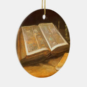 Still Life with Bible by Vincent vanゴッホ セラミックオーナメント (右)