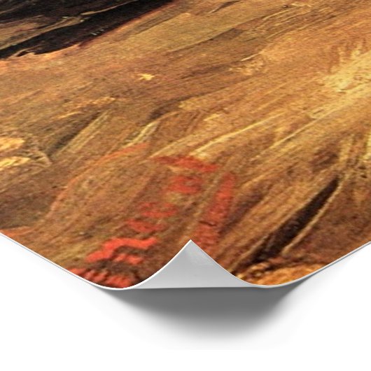 Still Life with Bible by Vincent vanゴッホ ポスター (角)