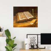 Still Life with Bible by Vincent vanゴッホ ポスター (ホームオフィス)