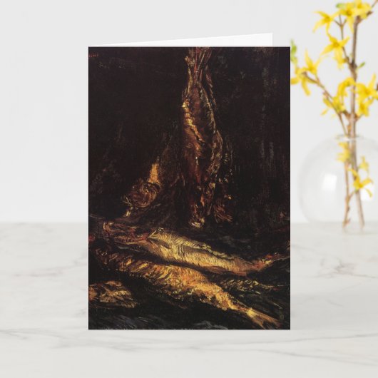 Still Life with Bloaters by Vincent vanゴッホ カード (黄色い花)