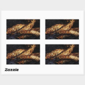 Still Life with Bloaters by Vincent vanゴッホ 長方形シール (シート)