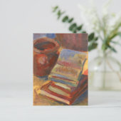 Still life with Books 絵画's ポストカード (スタンド正面)