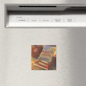 Still life with Books 絵画's マグネット (インサイチュ (食洗機))