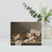 Still-life with Books and a Violin -ファインアート ポストカード (スタンド正面)