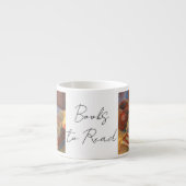 Still life with Books to読絵画s エスプレッソカップ (正面)