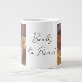 Still life with Books to読絵画s ジャンボコーヒーマグカップ (正面)