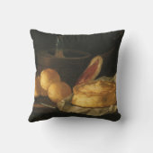 Still Life with Bread Tart and Ham, Giuseppe Recco クッション (裏面)