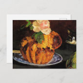 Still Life with brioche by Eduard Manet ポストカード (正面/裏面)