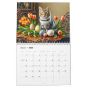 Still Life with Cats – Art Calendar 2026 カレンダー (3月 2026)