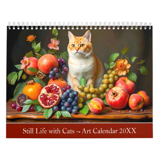 Still Life with Cats – Art Calendar 2026 カレンダー (カバー)