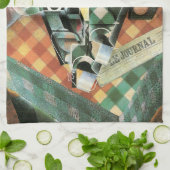 Still Life with checked Tableloth by Juan Gris キッチンタオル (折り畳み)