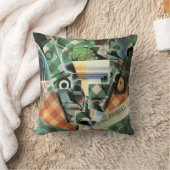 Still Life with checked Tableloth by Juan Gris クッション (ブランケット)