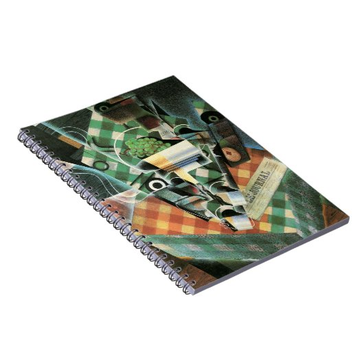 Still Life with checked Tableloth by Juan Gris ノートブック (右側)