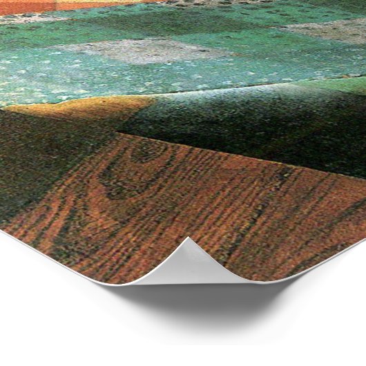 Still Life with checked Tableloth by Juan Gris ポスター (角)