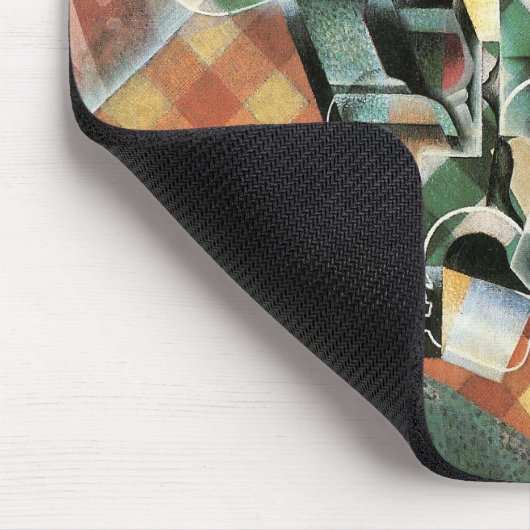 Still Life with checked Tableloth by Juan Gris マウスパッド (コーナー)