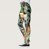 Still Life with checked Tableloth by Juan Gris レギンス (左)