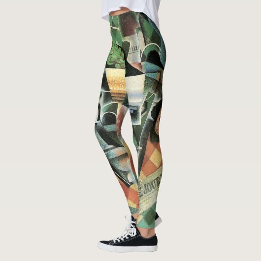 Still Life with checked Tableloth by Juan Gris レギンス (左)