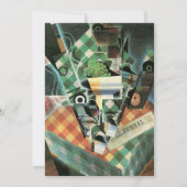 Still Life with checked Tableloth by Juan Gris 招待状 (正面)